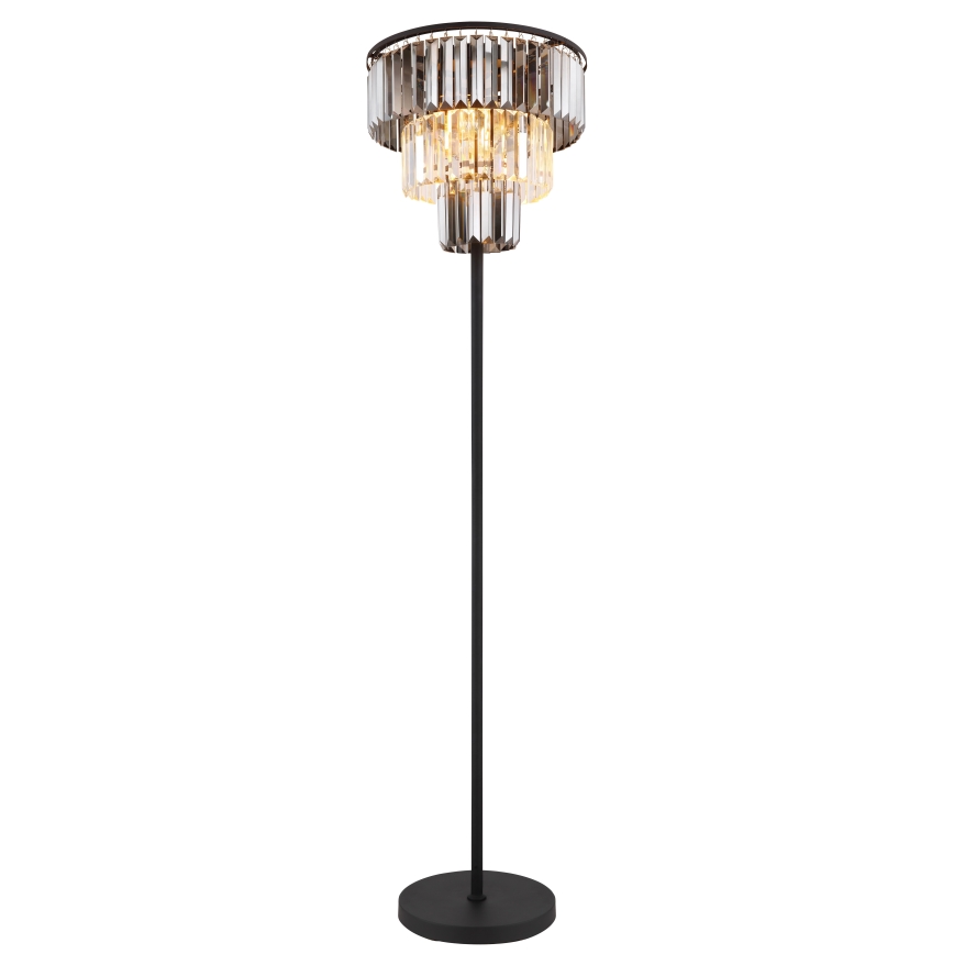Globo - Lampa podłogowa 3xE27/40W/230V śr. 40 cm czarny