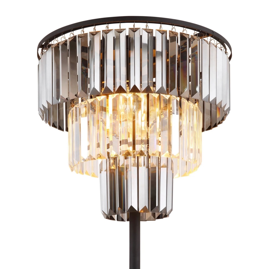 Globo - Lampa podłogowa 3xE27/40W/230V śr. 40 cm czarny