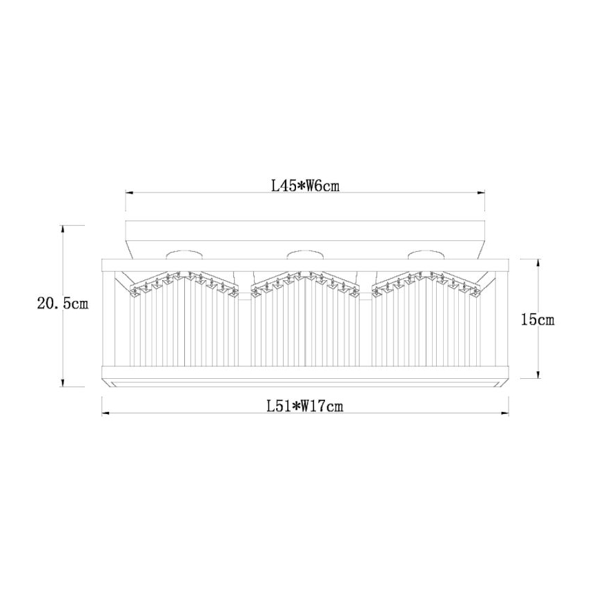 Globo - Plafon 3xE27/40W/230V