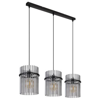 Globo - Żyrandol na lince 3xE27/60W/230V czarne