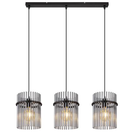Globo - Żyrandol na lince 3xE27/60W/230V czarne