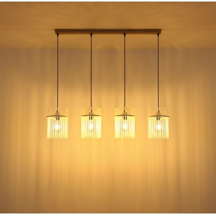 Globo - żyrandol wiszący na linkach 4xE27/60W/230V