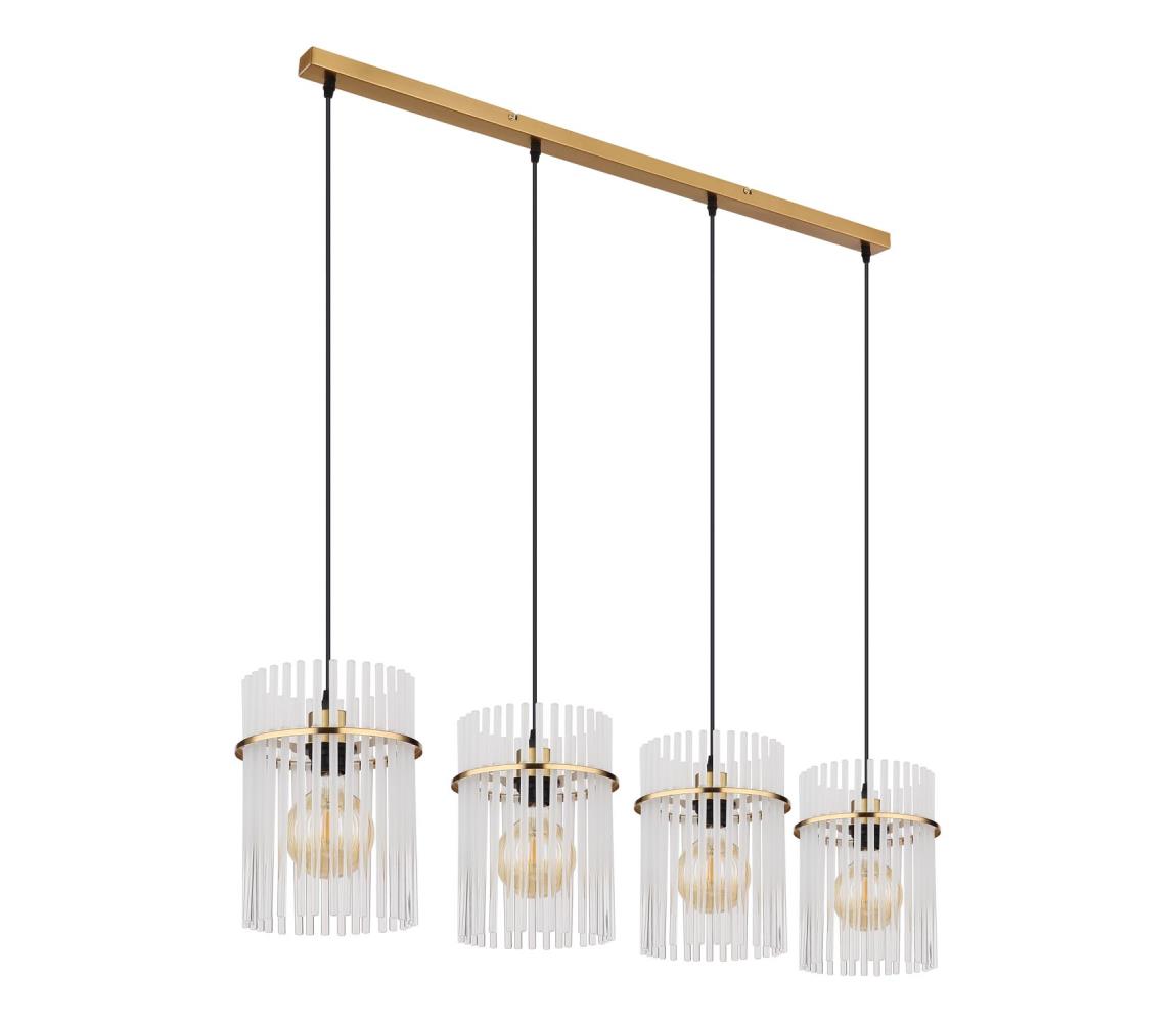 Globo 15698-4HM - Żyrandol na lince GORLEY 4xE27/60W/230V zl.