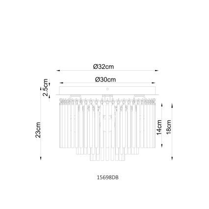Globo - Lampa sufitowa 5xE14/40W/230V śr. 32 cm