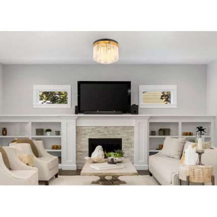 Globo - Lampa sufitowa 5xE27/40W/230V śr. 32 cm złota