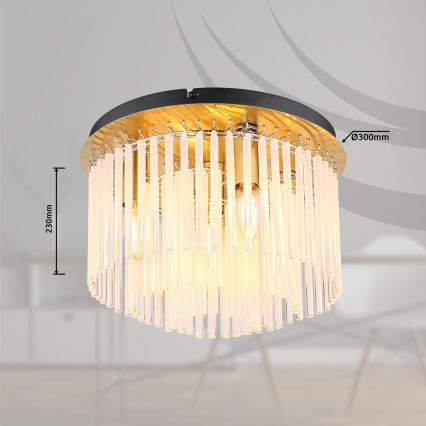 Globo - Lampa sufitowa 5xE27/60W/230V śr. 32 cm zl.