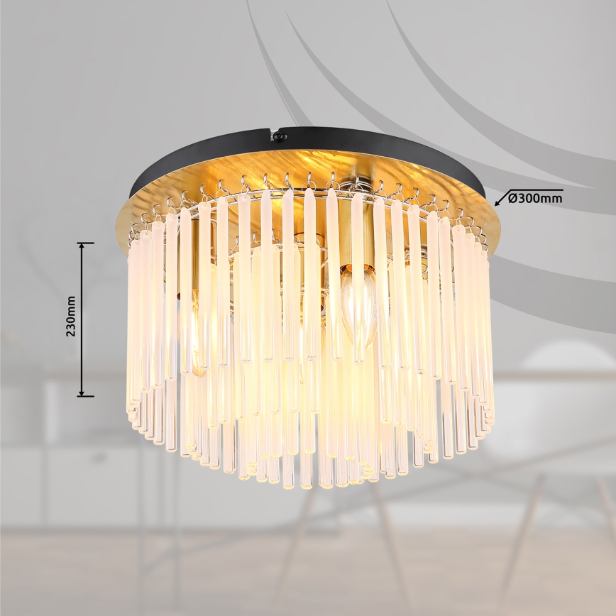 Globo - Lampa sufitowa 5xE27/60W/230V śr. 32 cm zl.