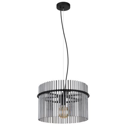 Globo - Żyrandol na lince 1xE27/60W/230V śr. 40 cm czarne