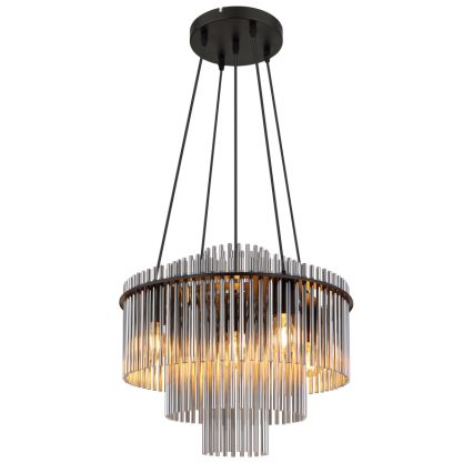Globo - Żyrandol na przewodzie 5xE27/60W/230V czarny
