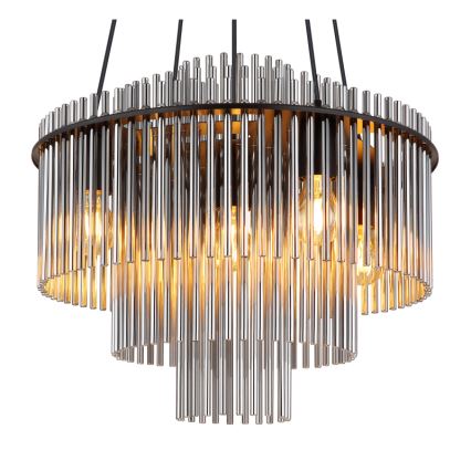 Globo - Żyrandol na przewodzie 5xE27/60W/230V czarny