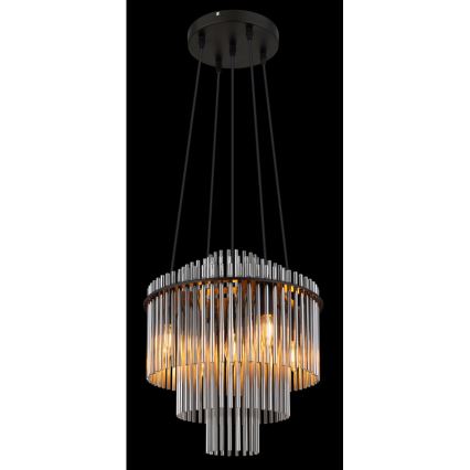 Globo - Żyrandol na lince 5xE14/40W/230V czarny