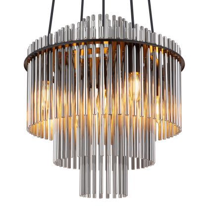Globo - Żyrandol na lince 5xE14/40W/230V czarny