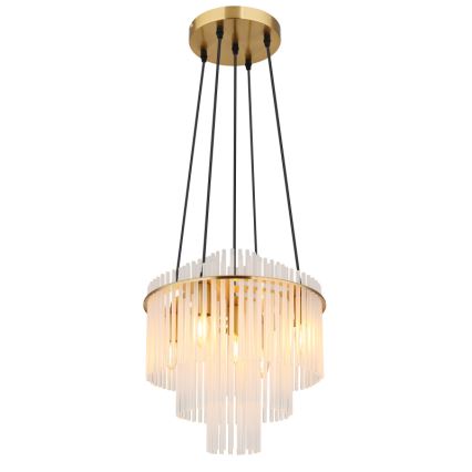 Globo - Żyrandol na lince 5xE14/40W/230V złoty