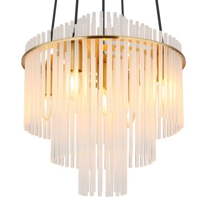 Globo - Żyrandol na lince 5xE14/40W/230V złoty