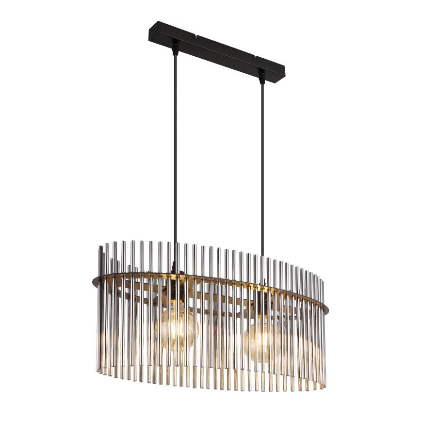 Globo - Żyrandol na lince 2xE27/60W/230V czarny