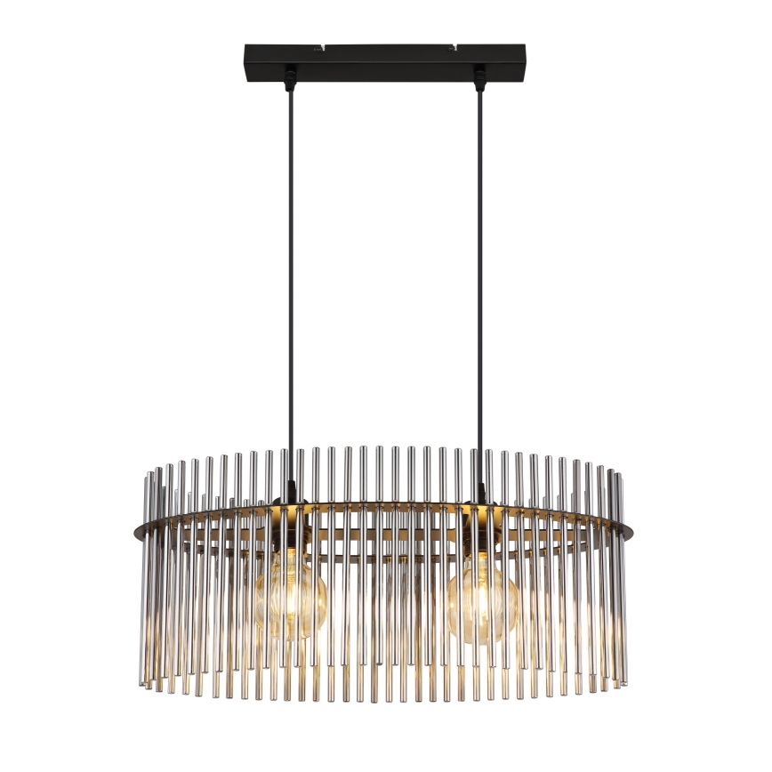 Globo - Żyrandol na lince 2xE27/60W/230V czarny
