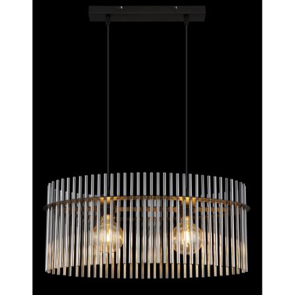 Globo - Żyrandol na lince 2xE27/60W/230V czarny