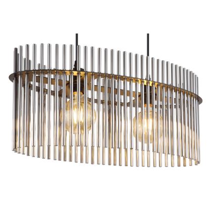 Globo - Żyrandol na lince 2xE27/60W/230V czarny