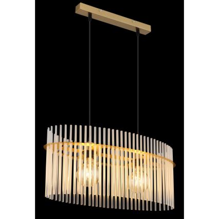 Globo - Żyrandol na lince 2xE27/60W/230V złoty