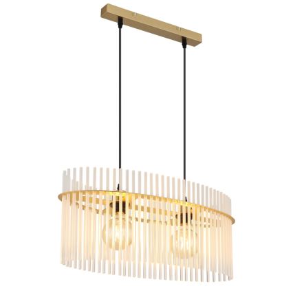 Globo - Żyrandol na lince 2xE27/60W/230V złoty