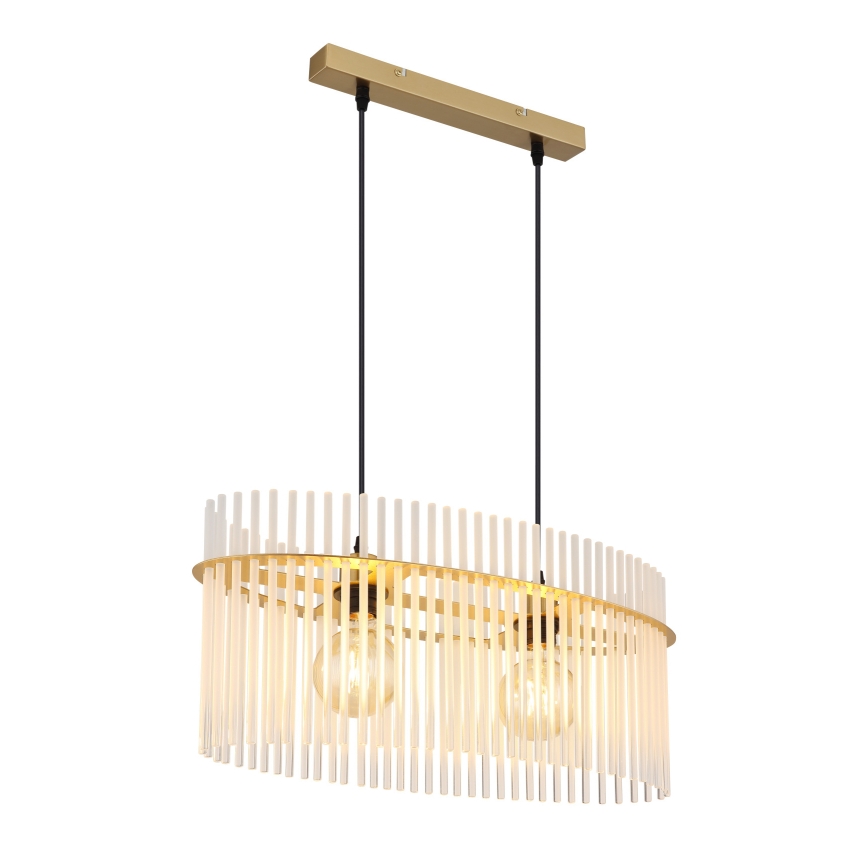 Globo - Żyrandol na lince 2xE27/60W/230V złoty