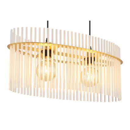 Globo - Żyrandol na lince 2xE27/60W/230V złoty