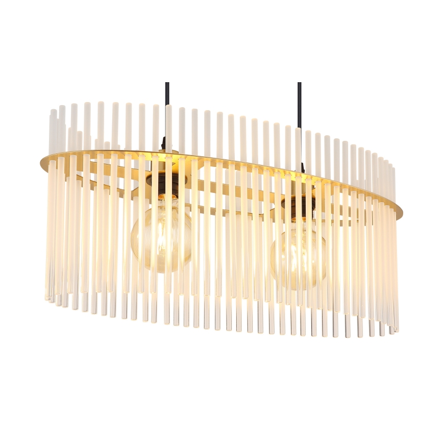 Globo - Żyrandol na lince 2xE27/60W/230V złoty