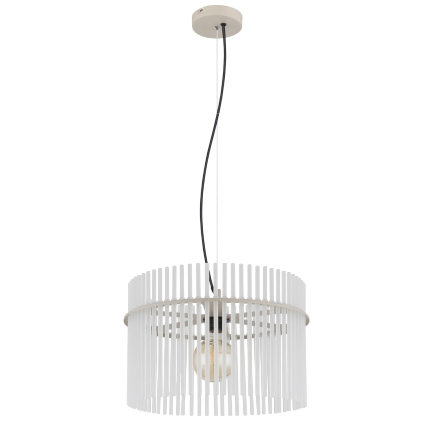 Globo - Lampa wisząca na przewodzie 1xE27/60W/230V Ø 40 cm kremowa