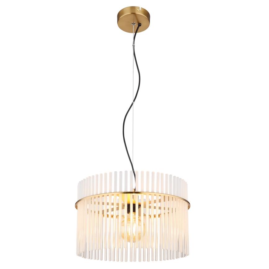 Globo - Żyrandol na lince 1xE27/60W/230V śr. 40 cm złoty