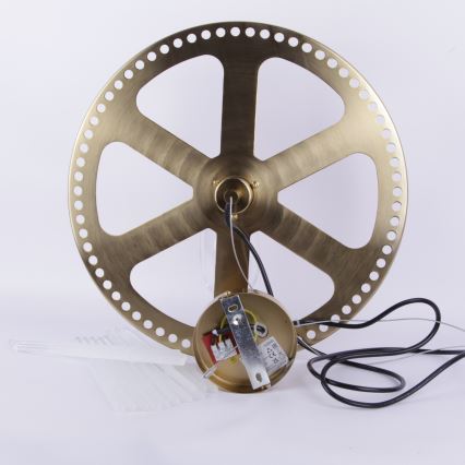 Globo - Żyrandol na lince 1xE27/60W/230V śr. 40 cm złoty