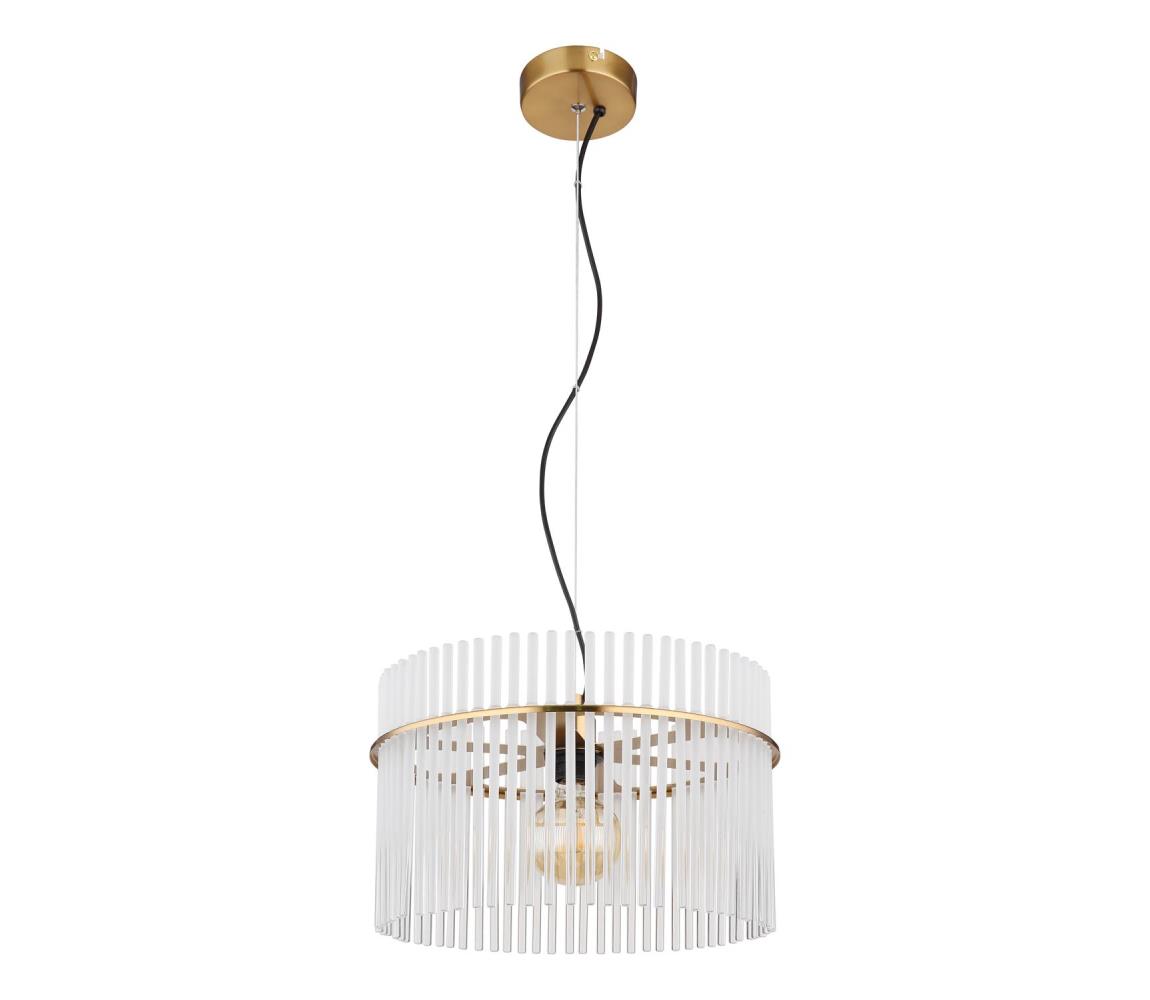 Globo 15698HM - Żyrandol na lince GORLEY 1xE27/60W/230V śr. 40 cm złoty