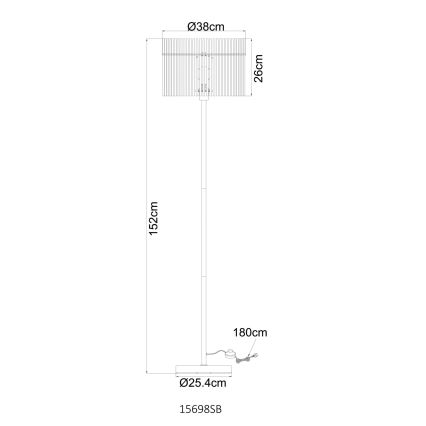 Globo - Lampa stojąca 1xE27/60W/230V