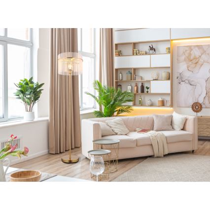 Globo - Lampa podłogowa 1xE27/60W/230V złoty