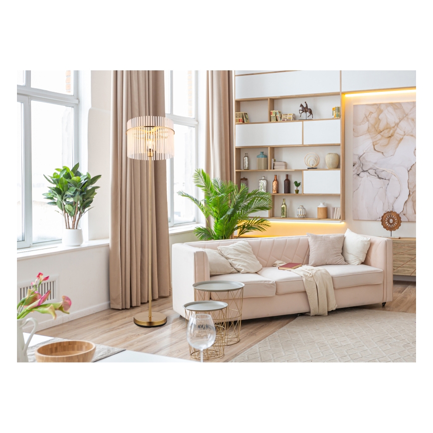 Globo - Lampa podłogowa 1xE27/60W/230V złoty