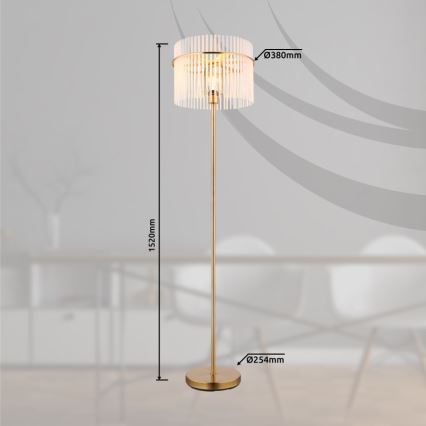 Globo - Lampa podłogowa 1xE27/60W/230V złoty
