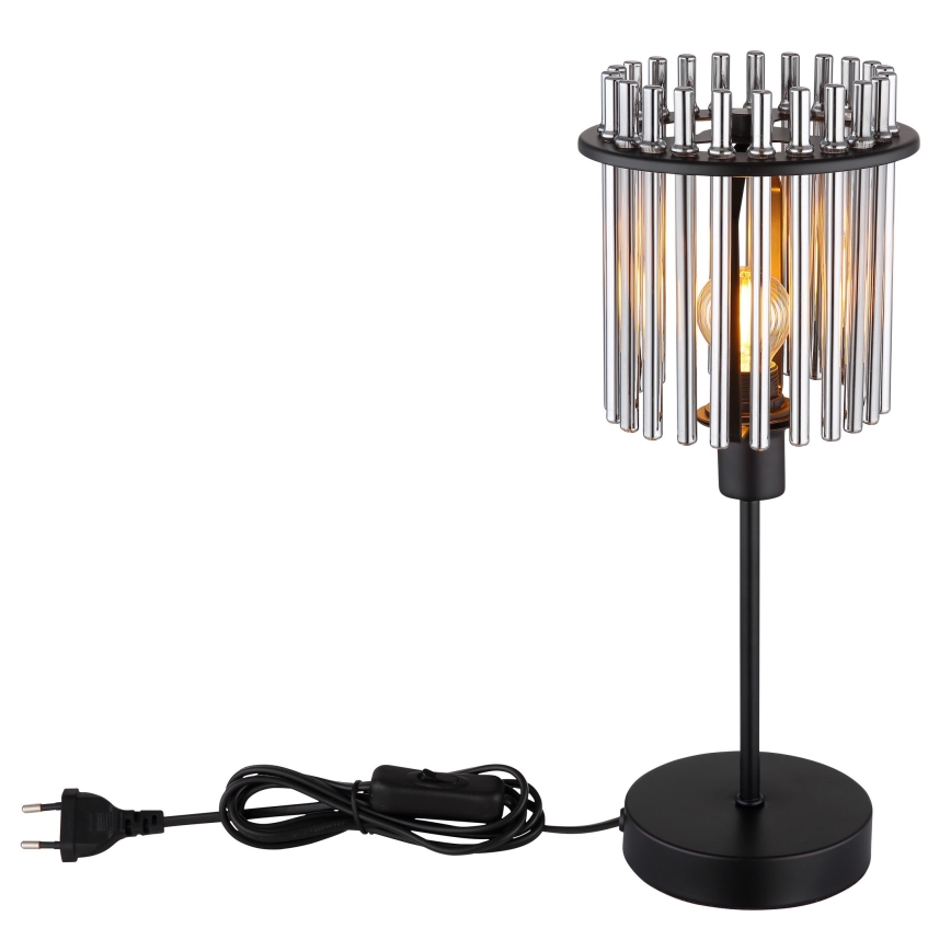 Globo - Lampa stołowa 1xE14/40W/230V śr. 15 cm czarna