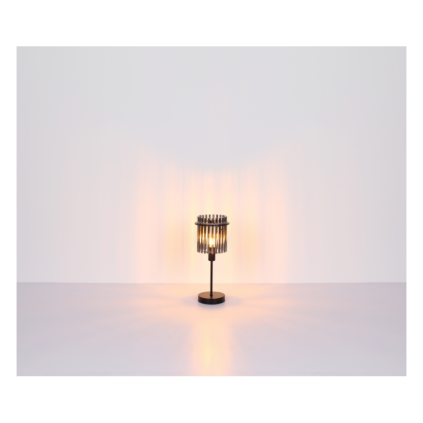 Globo - Lampa stołowa 1xE27/60W/230V śr. 30 cm czarna