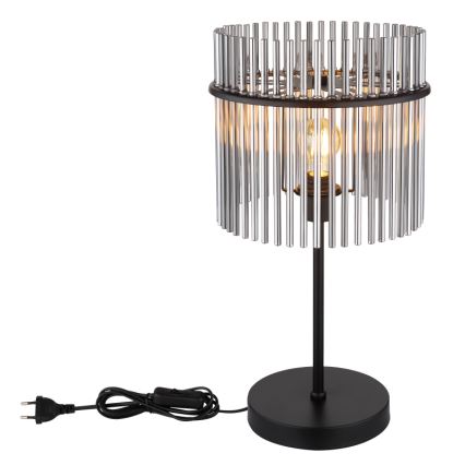 Globo - Lampa stołowa 1xE27/60W/230V śr. 30 cm czarna