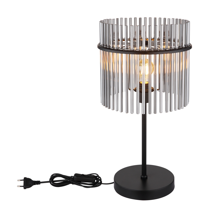 Globo - Lampa stołowa 1xE27/60W/230V śr. 30 cm czarna