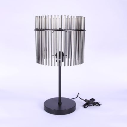 Globo - Lampa stołowa 1xE27/60W/230V śr. 30 cm czarna