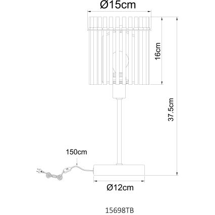 Globo - Lampa stołowa 1xE14/40W/230V