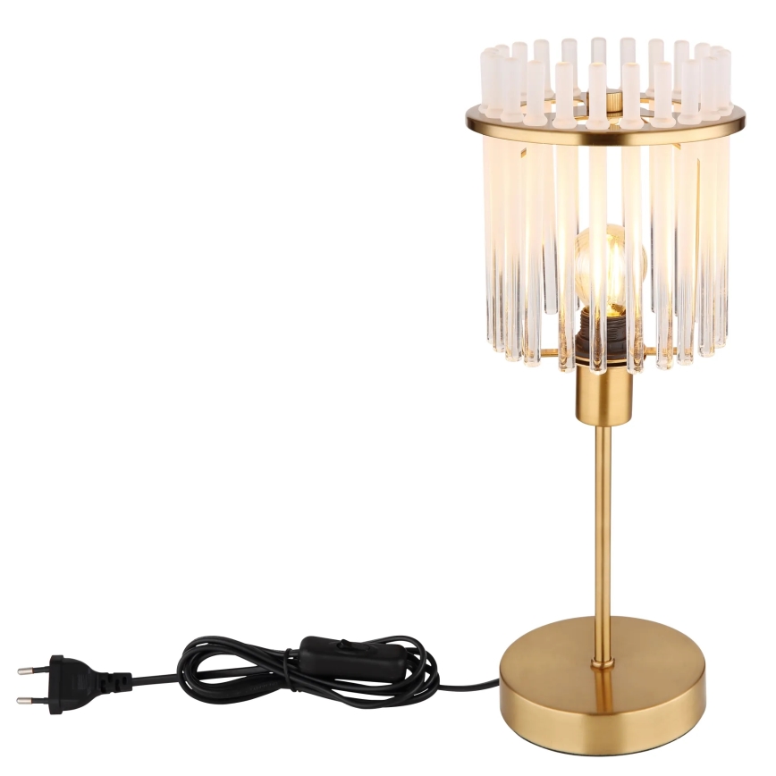Globo - Lampa stołowa 1xE14/40W/230V śr. 15 cm złota