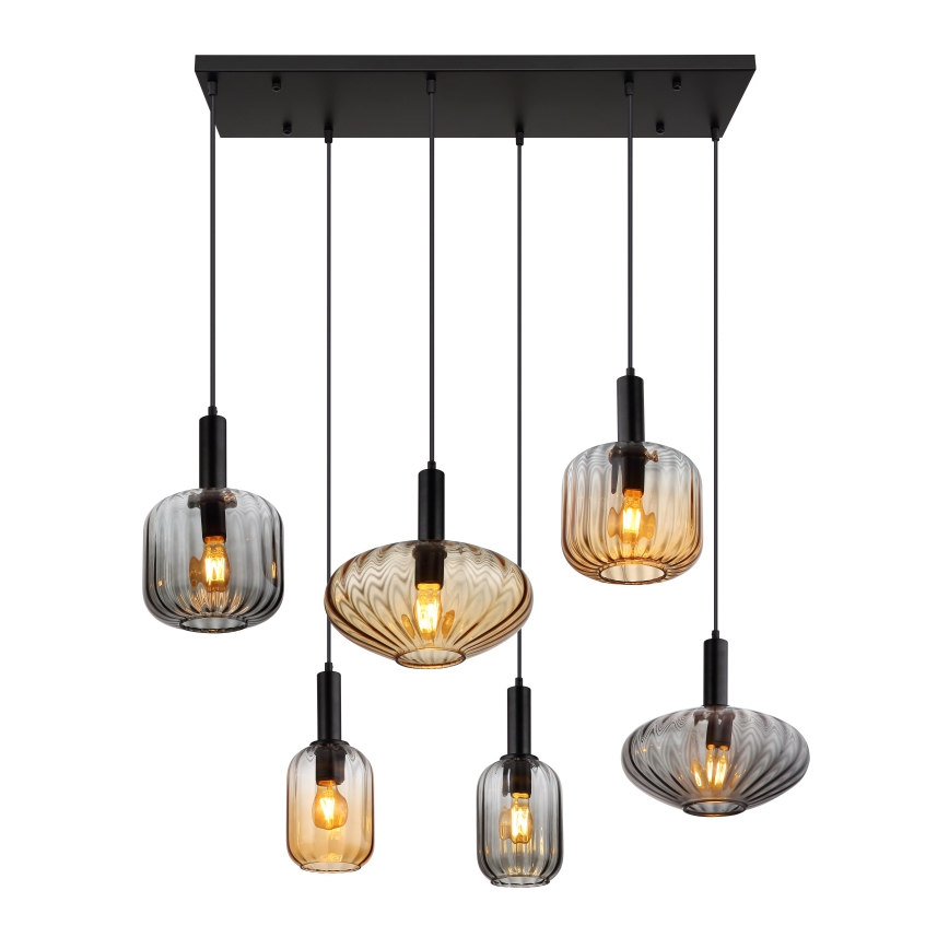 Globo - Żyrandol na lince 6xE27/60W/230V