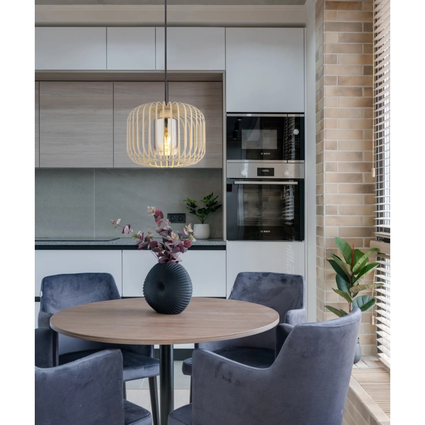 Globo - Lampa wisząca na lince 1xE27/40W/230V, średnica 28 cm