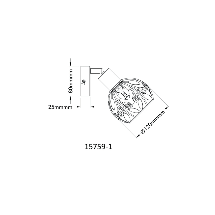 Globo - Kinkiet punktowy 1xE14/25W/230V