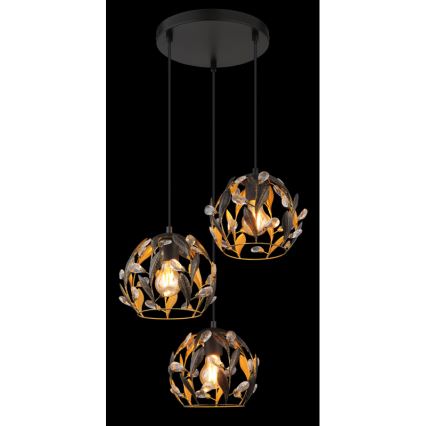 Globo - Żyrandol na lince 3xE27/40W/230V śr. 41 cm