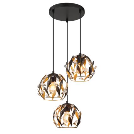 Globo - Żyrandol na lince 3xE27/40W/230V śr. 41 cm