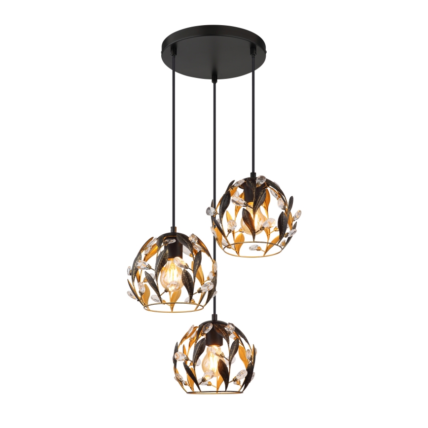Globo - Żyrandol na lince 3xE27/40W/230V śr. 41 cm
