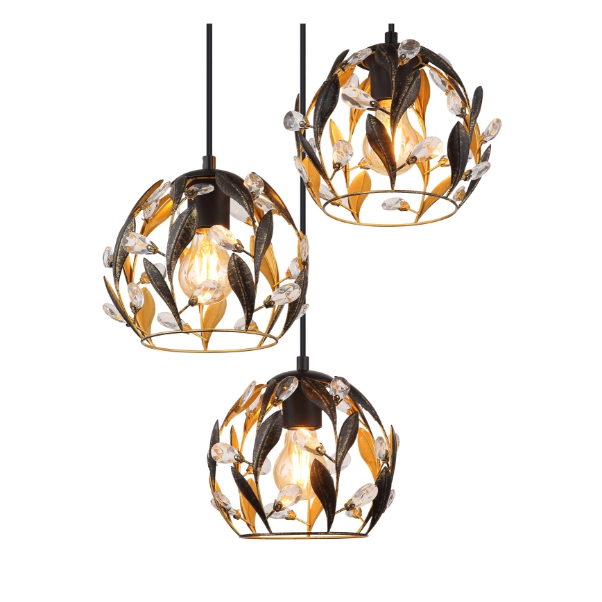 Globo - Żyrandol na lince 3xE27/40W/230V śr. 41 cm