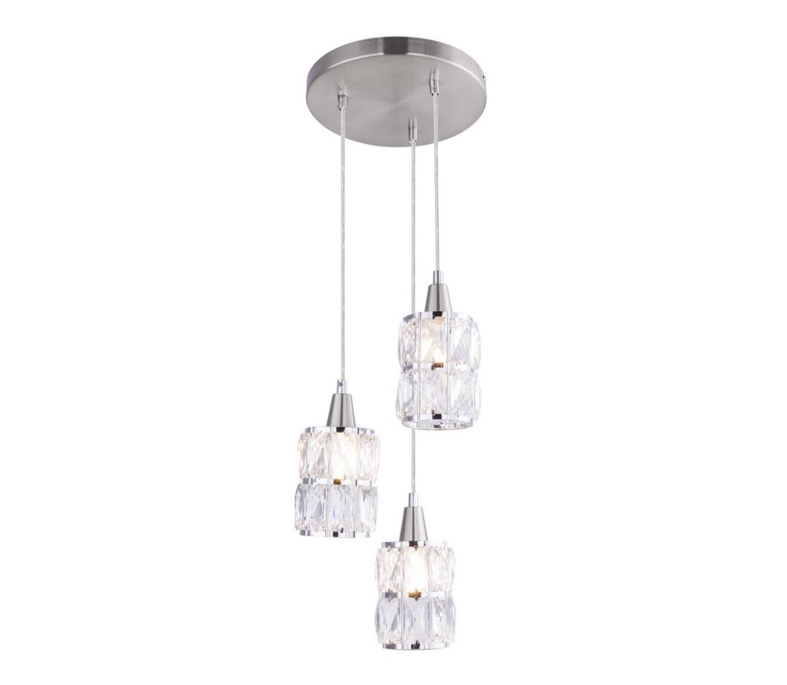 Globo 15760-3 - Żyrandol kryształowy na lince WOLLI 3xE14/40W/230V